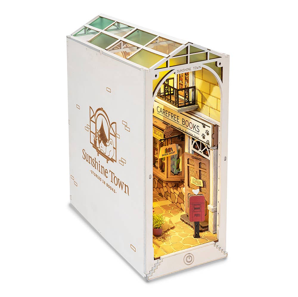 Robotime - TGB02 Rolife Sunshine Town DIY Book Nook Shelf Insert Kit