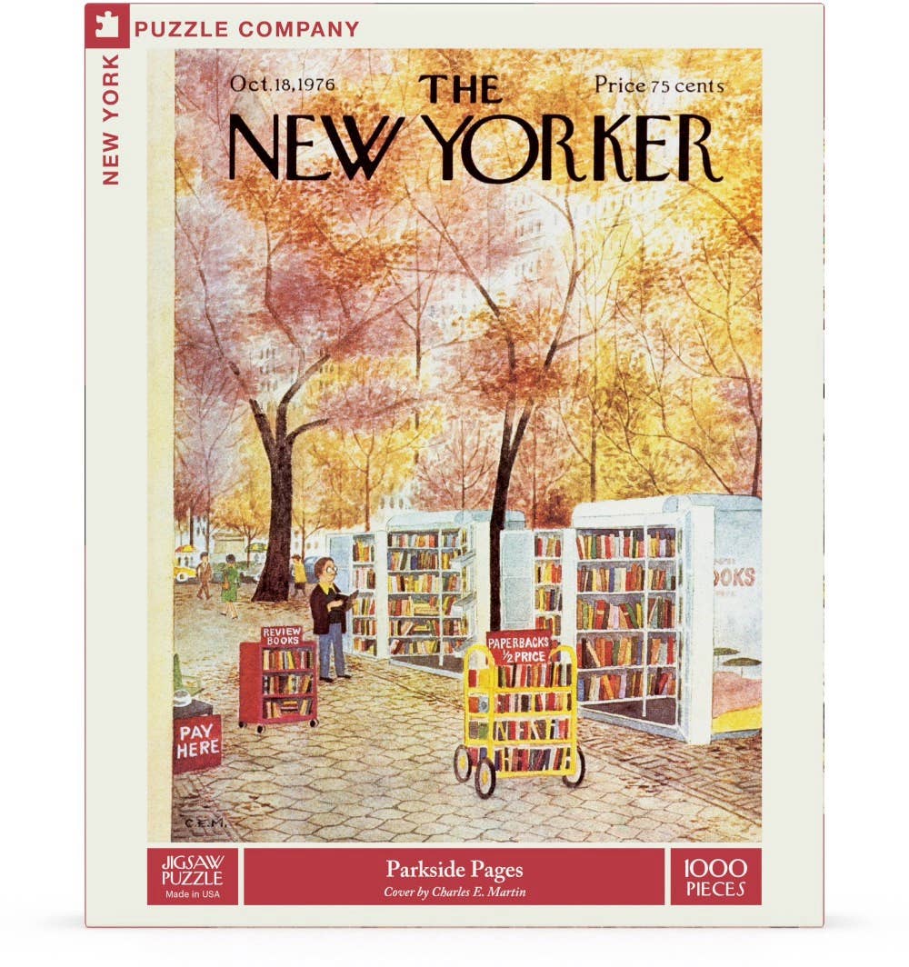 New York Puzzle Company - Parkside Pages - 1000 Piece Jigsaw Puzzle