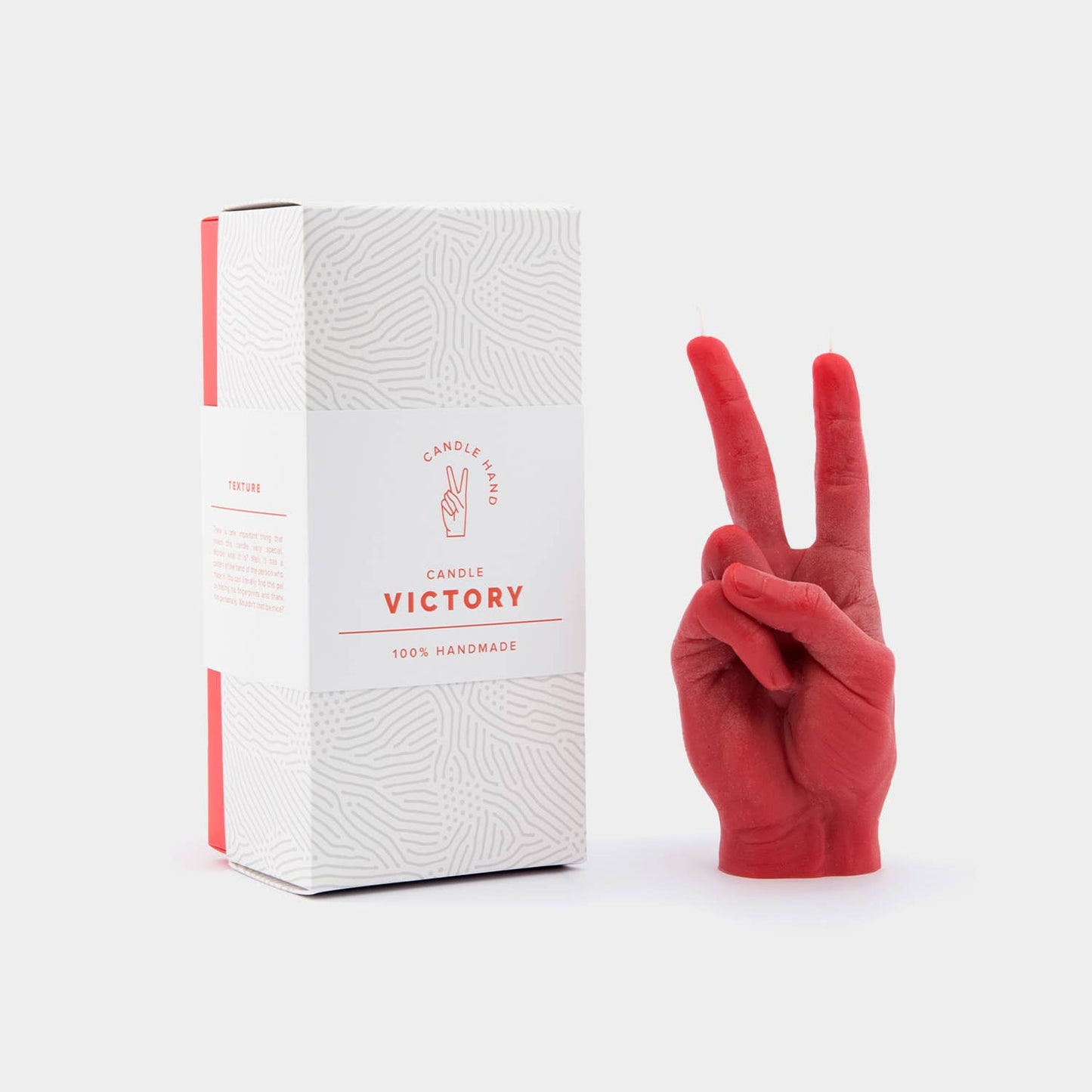 54 Celsius - CandleHand Hand Gesture Candle - Victory/Peace: Black