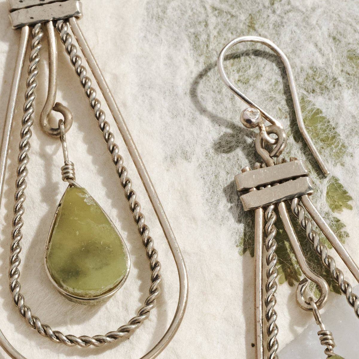 Ten Thousand Villages - Ayni Serpentine Stone Earrings