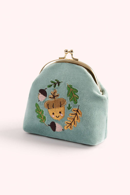 Powder Design inc - US - Velvet Coin Purse - Happy Acorn