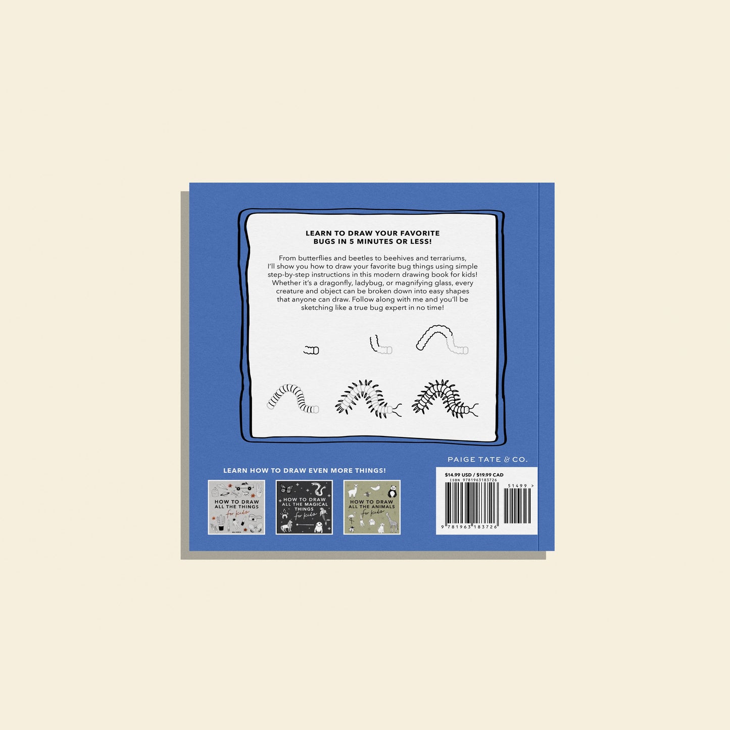 Paige Tate & Co. - How to Draw Bugs for Kids (Butterflies, Bees, Ladybugs)