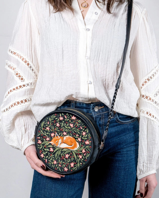 Sleepy Fox Circle Purse