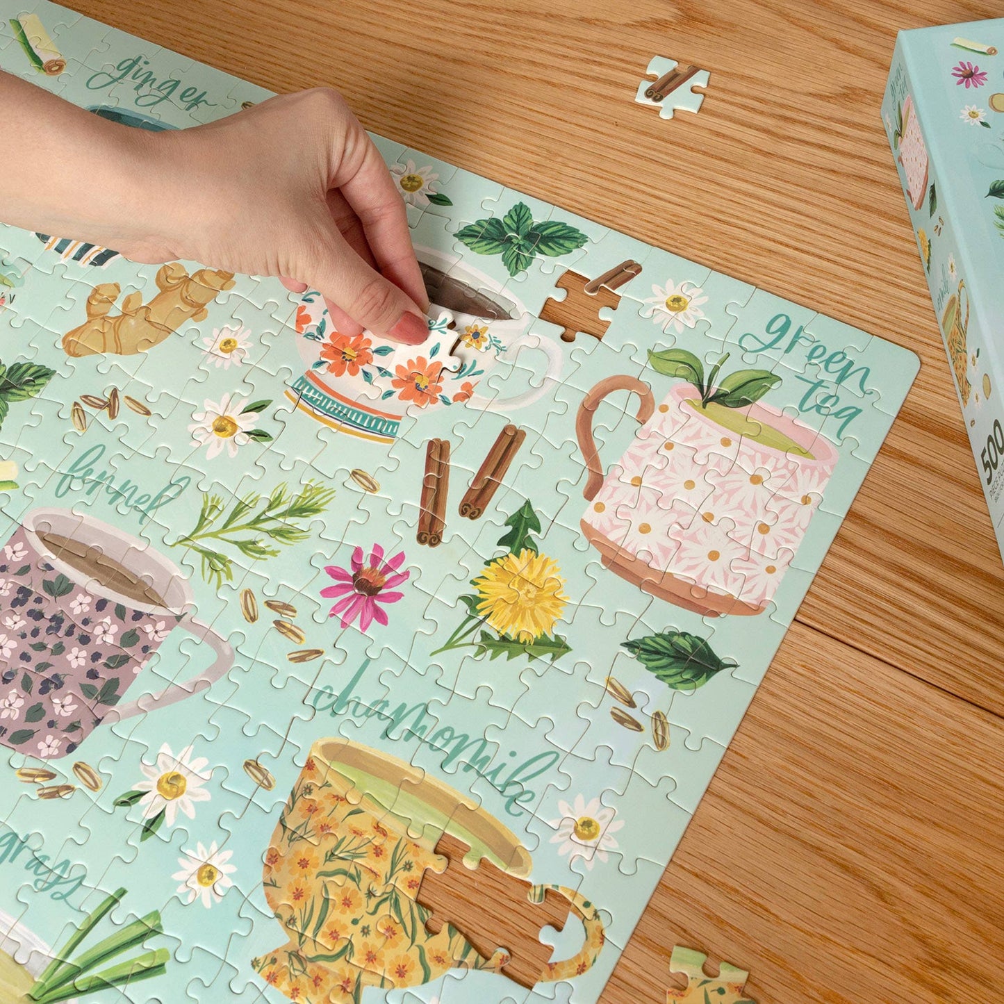 1canoe2 | One Canoe Two Paper Co. - Tea Time - 500 Piece Jigsaw Puzzle