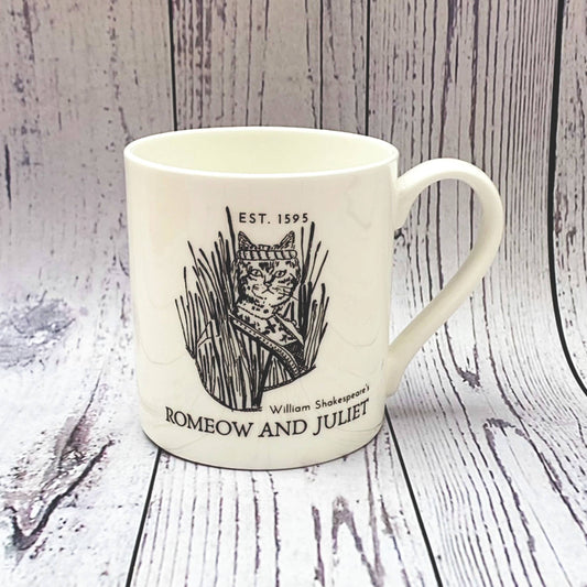 GiftSmith - Shakespeare's Romeow and Juliet Literary Cat Bone China Mug