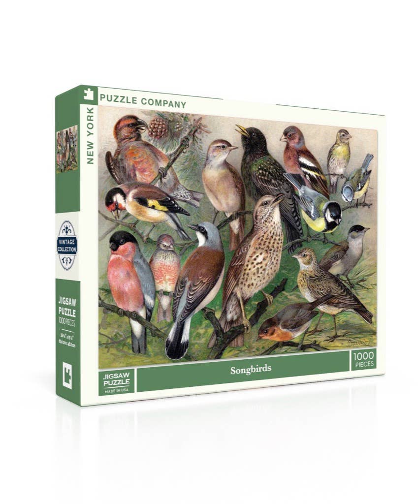 New York Puzzle Company - Songbirds - 1000 Piece Jigsaw Puzzle