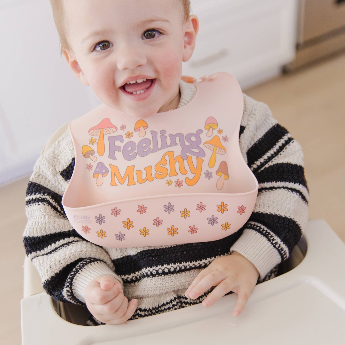 JuJuBe - Silicone Bib Mushy Love