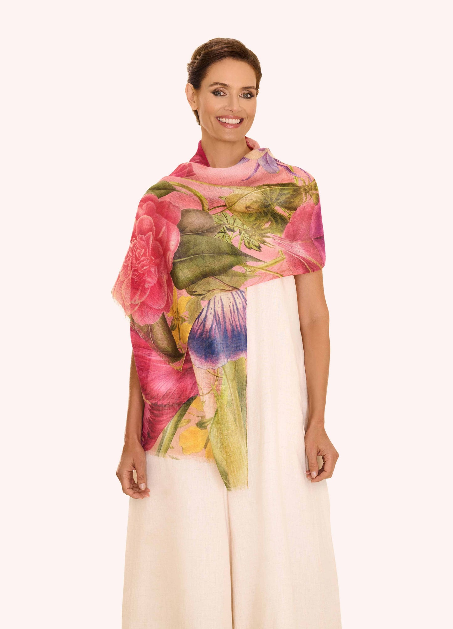 Powder Design inc - US - Linen/Cotton Floral Study Scarf - Petal