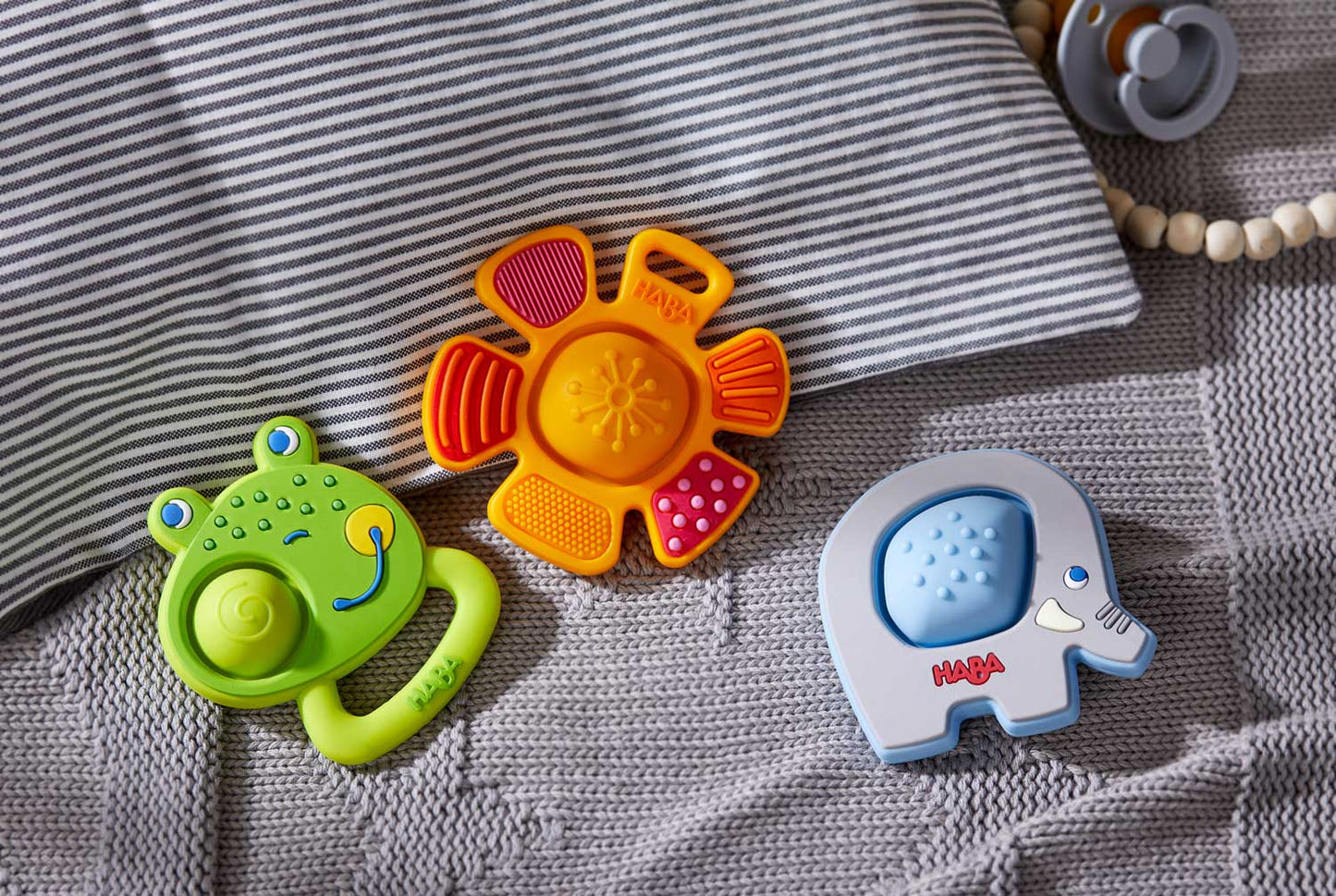 HABA USA - Popping Frog Silicone Teething Toy
