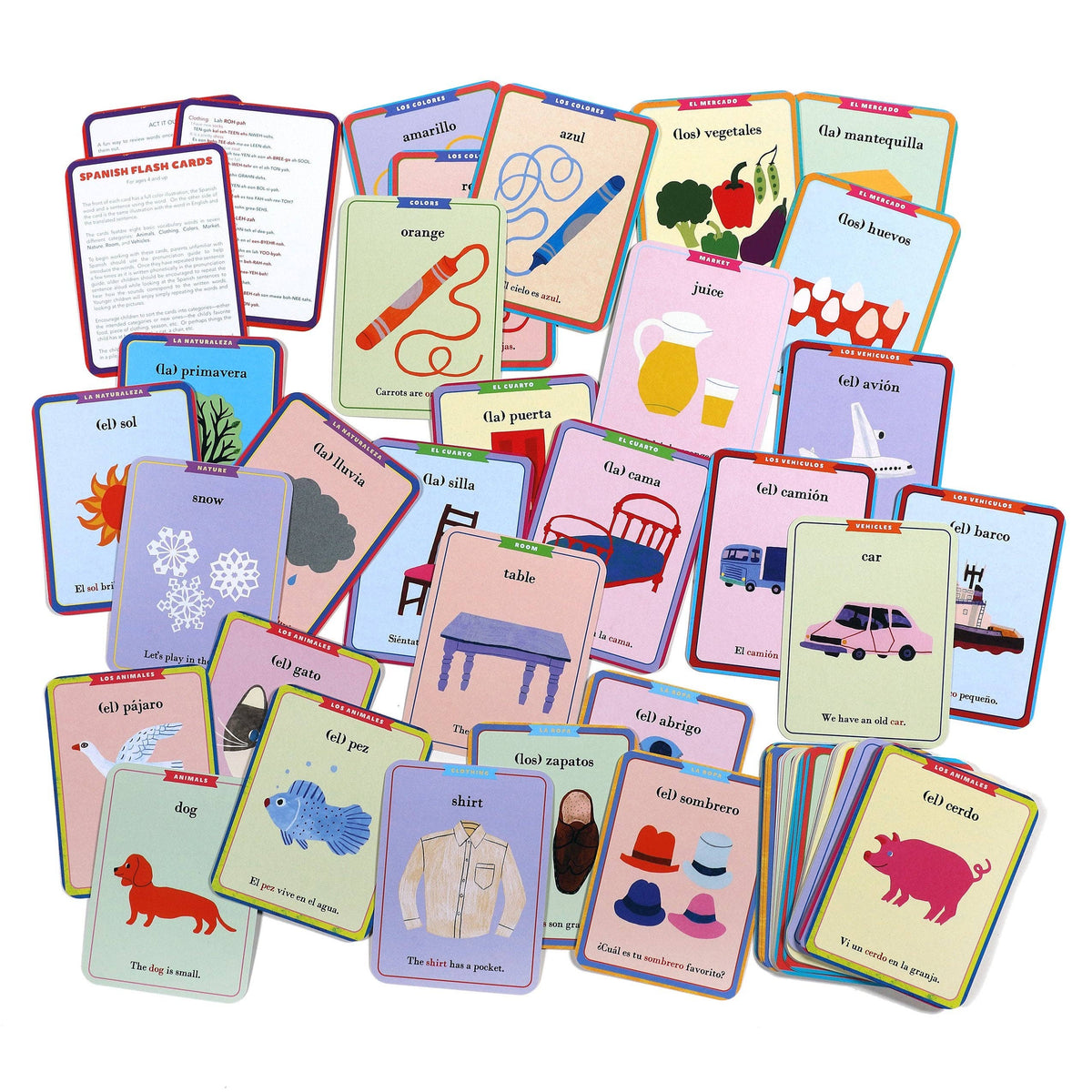eeBoo - Spanish Vocabulary Flash Cards