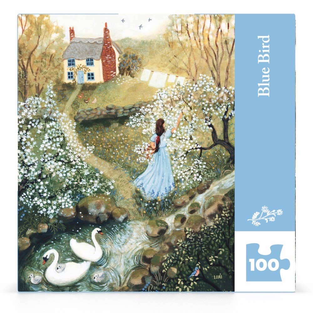 New York Puzzle Company - Bluebird Mini - 100 Piece Mini Puzzle