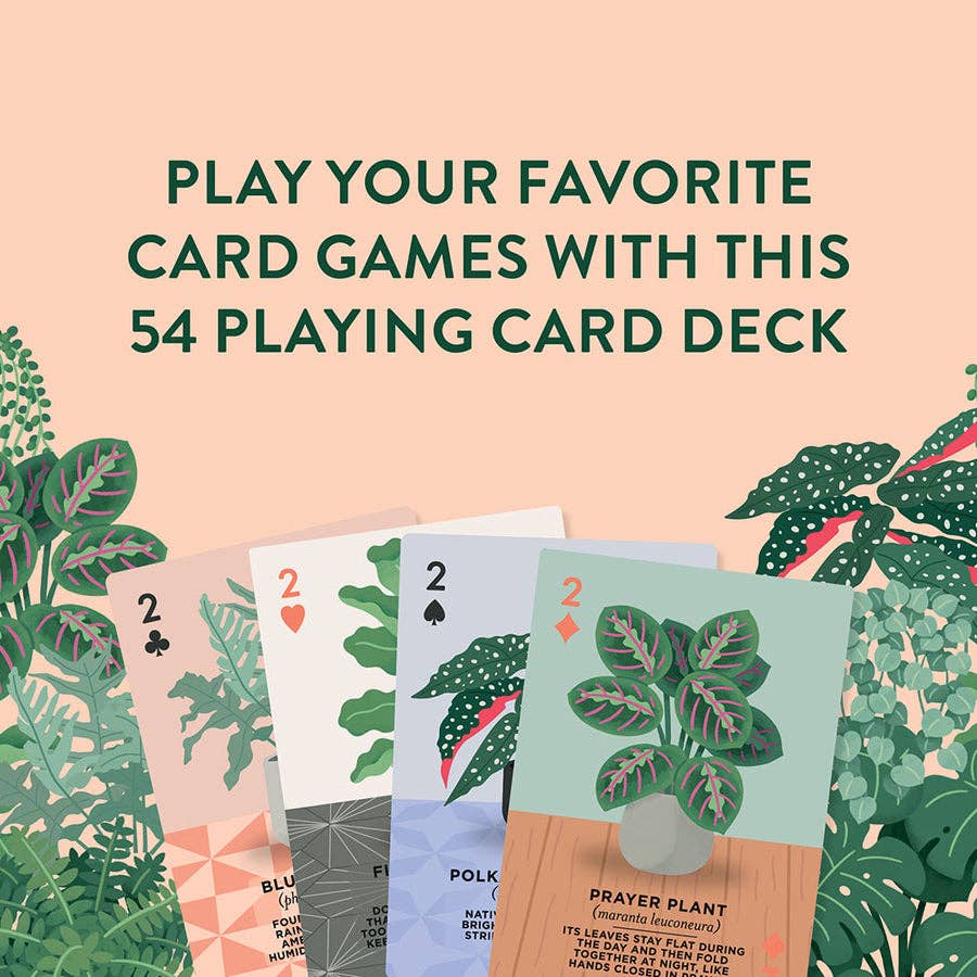 Ridley's Games - Houseplants Playing Cards CDU of 6