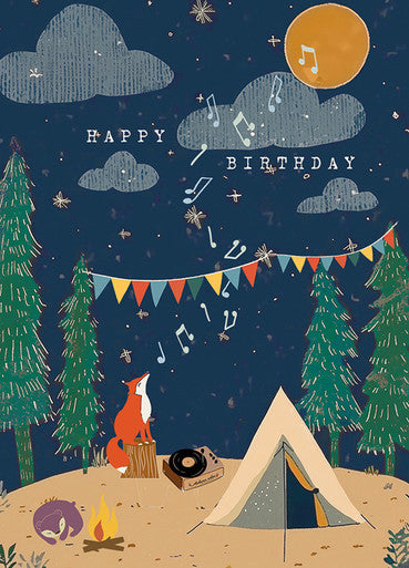 At The Campsite Birthday Greeting Card