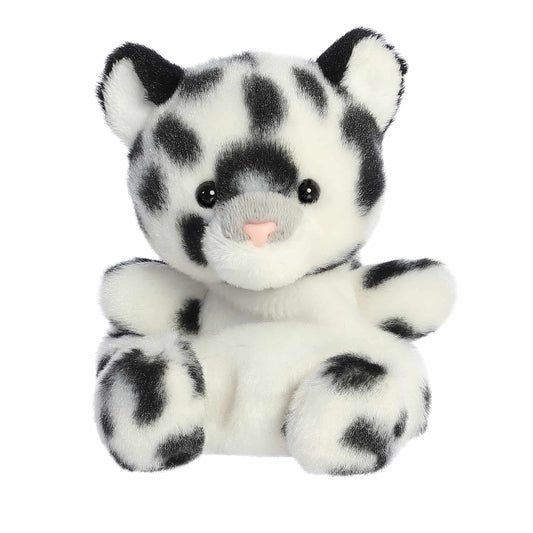 Kaia Snow Leopard - Puzzling Palm Pals Plush - Aurora