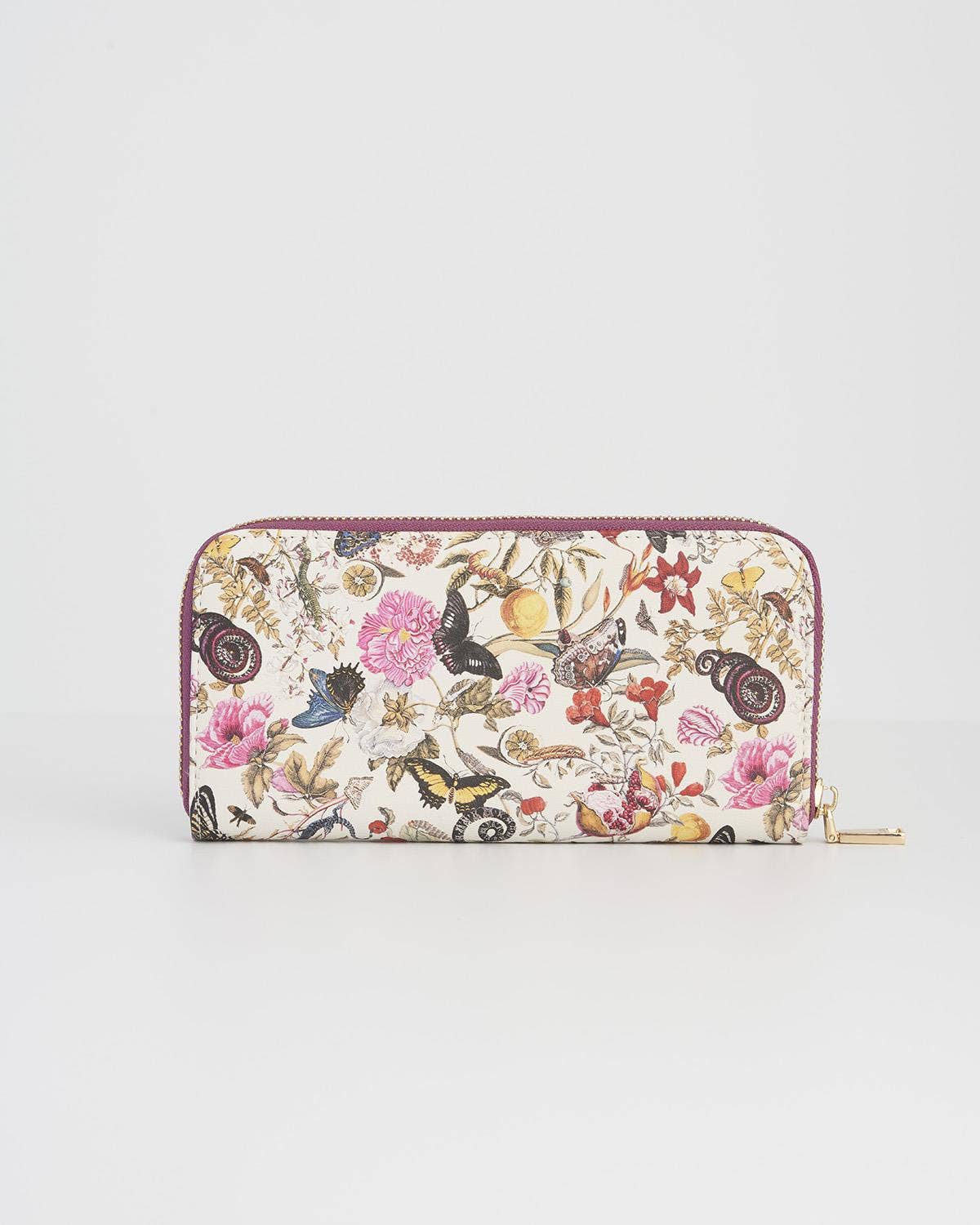 Fable England - FABLE Floral Engravings Large Zip Wallet