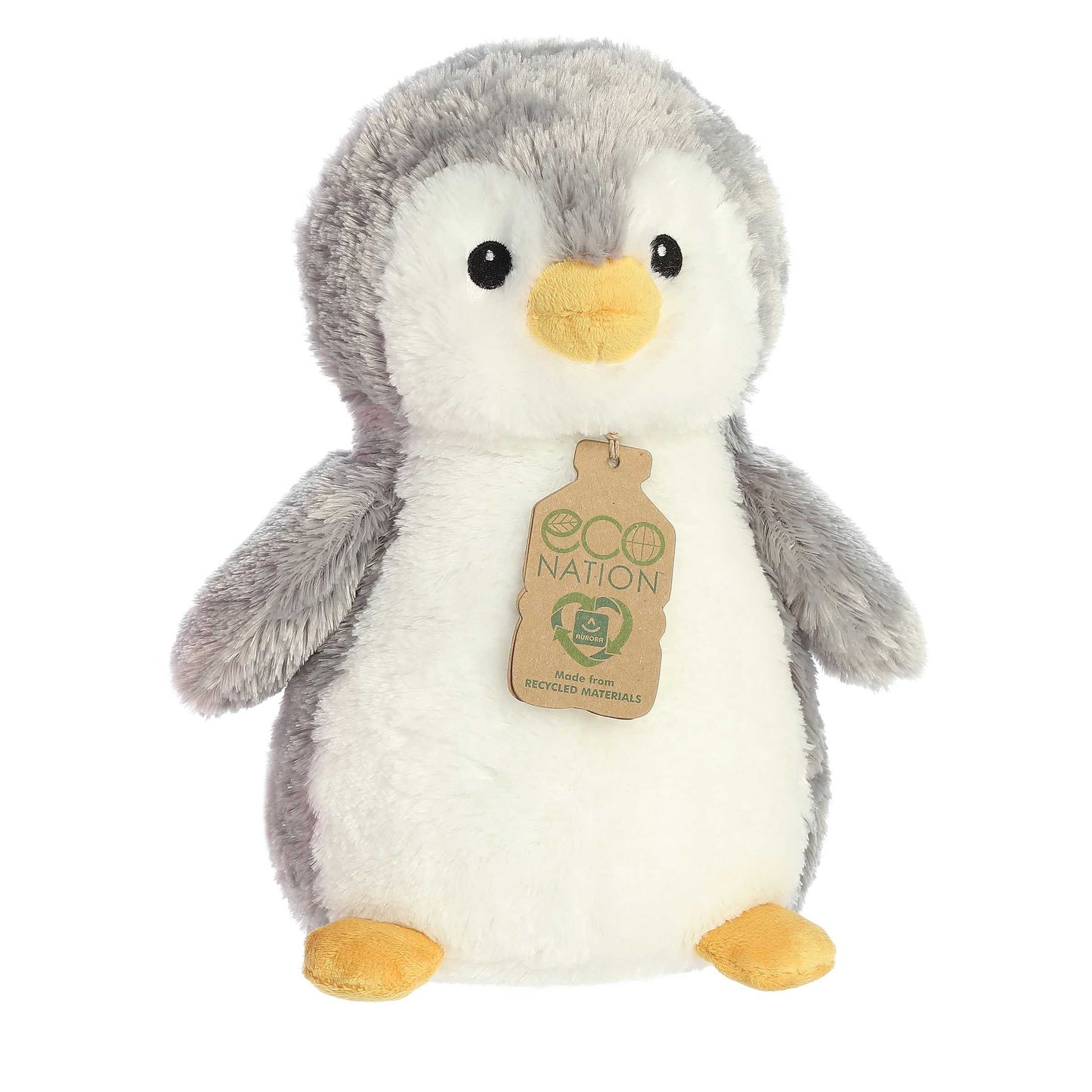 Eco Nation™ - Eco Hugs™ - 12" Penguin - Gray