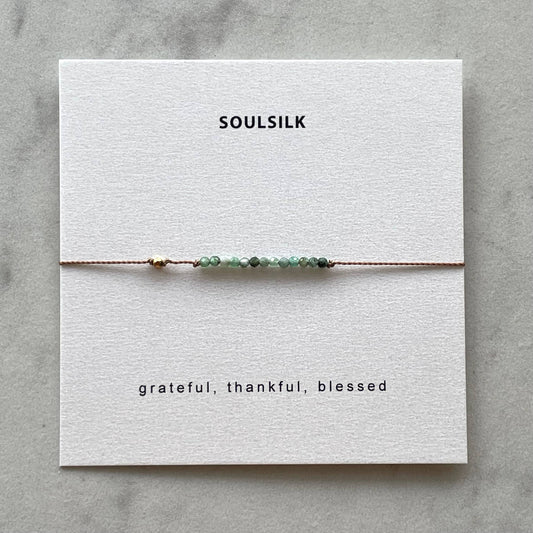 Soulsilk - Emerald and Gold Bracelet- Special Edition