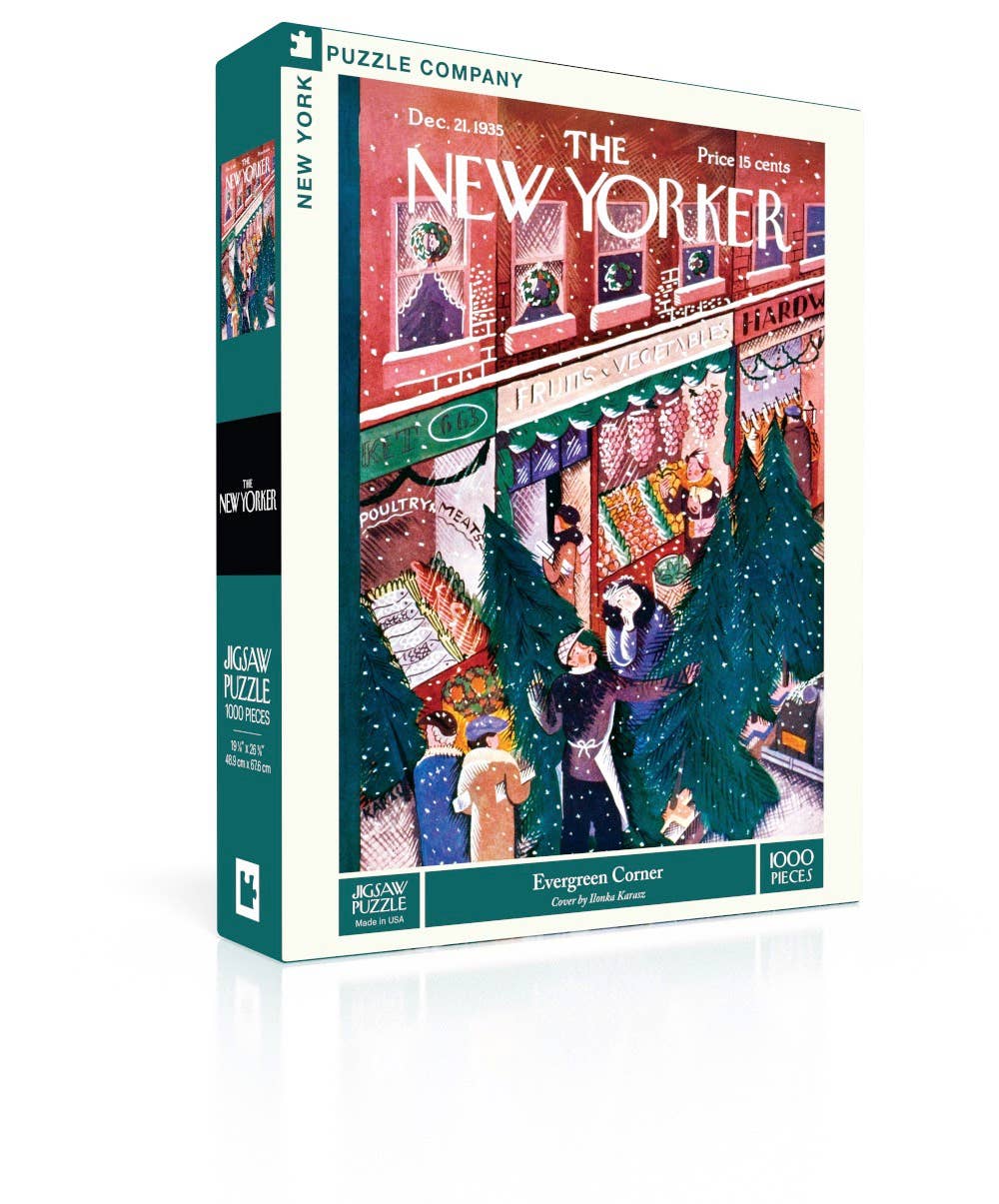 New York Puzzle Company - Evergreen Corner - 1000 Piece Jigsaw Puzzle