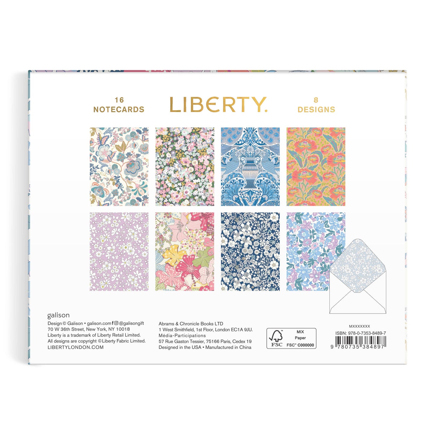 Chronicle Books - Liberty Floral Greeting Assortment Notecard Set Volume 2