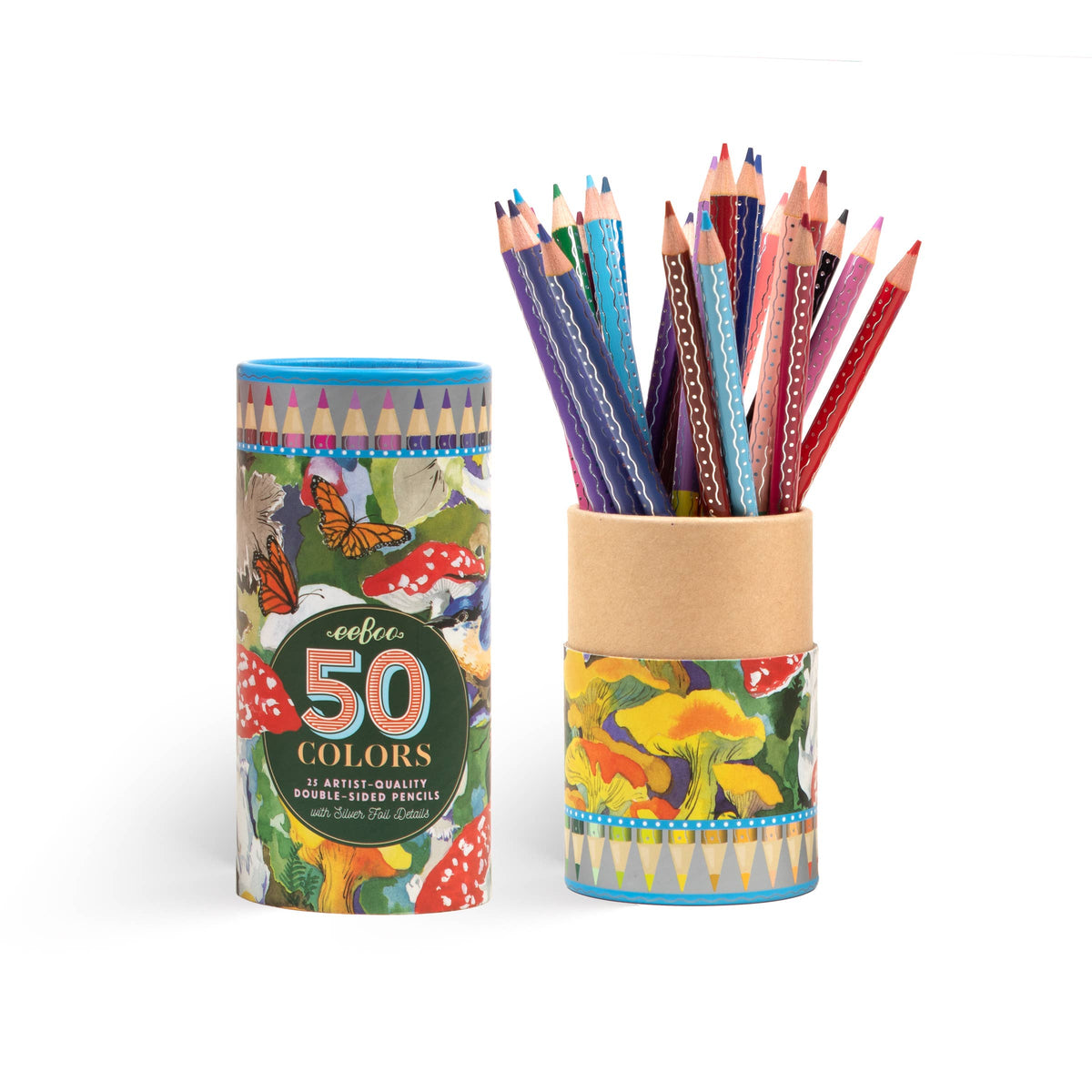 eeBoo - Mushroom 25 Double-Sided Pencils