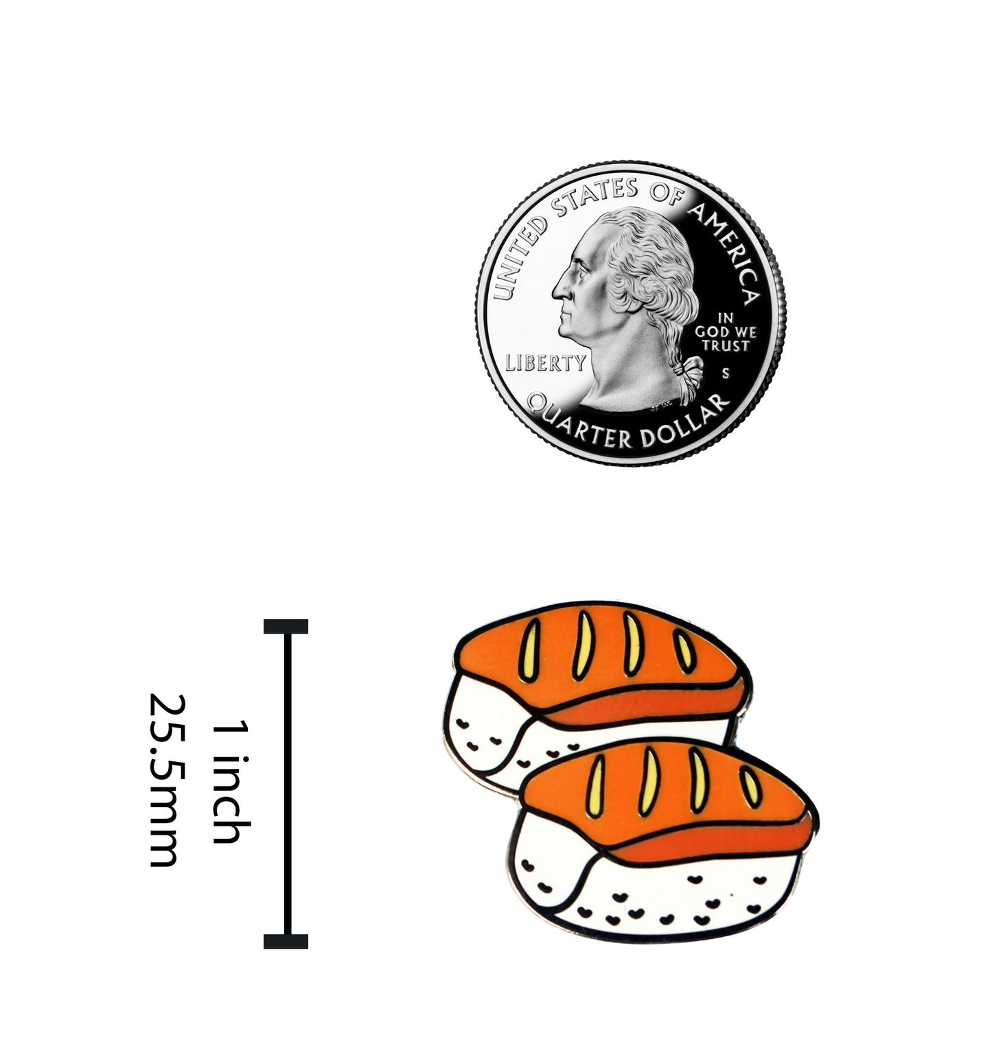 Sushi Emoji – Enamel Pin for your Life