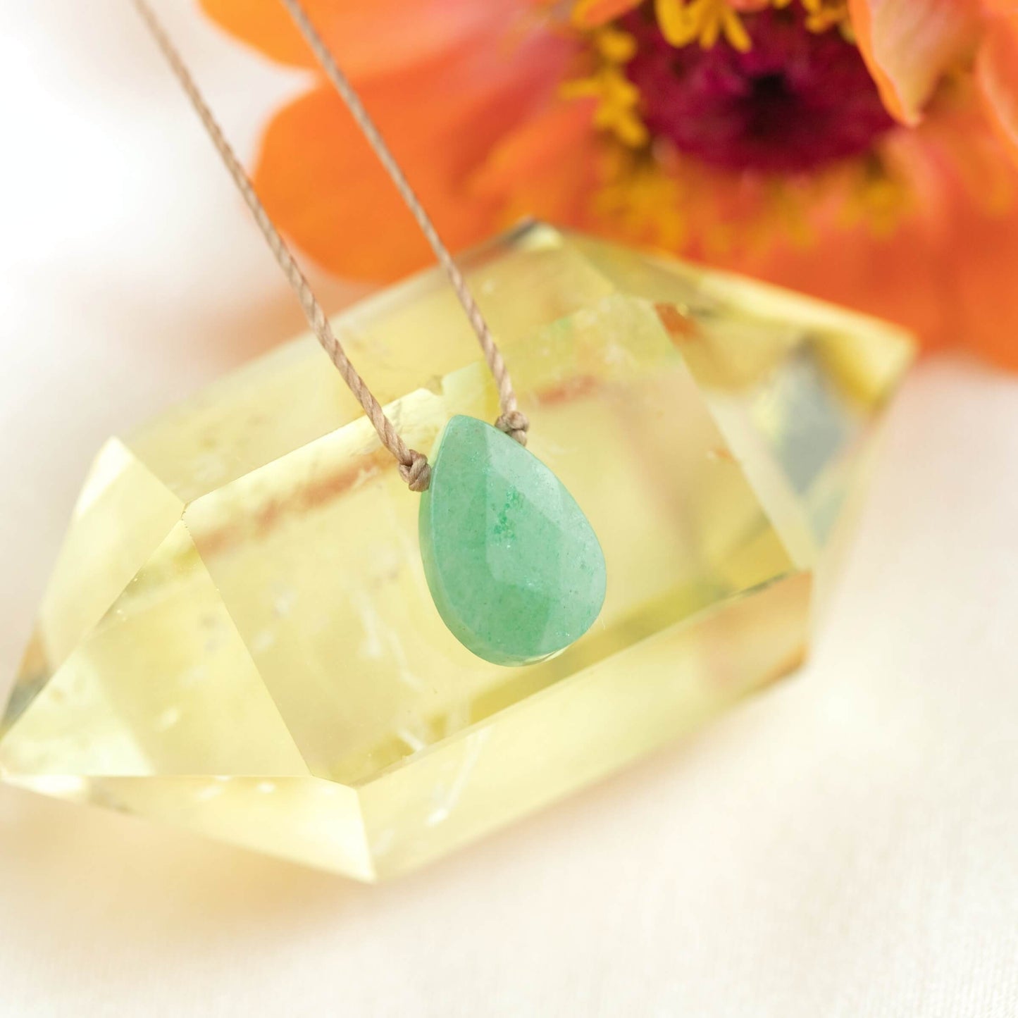 SoulKu - Green Aventurine Soul-Full of Light Necklace for Healing