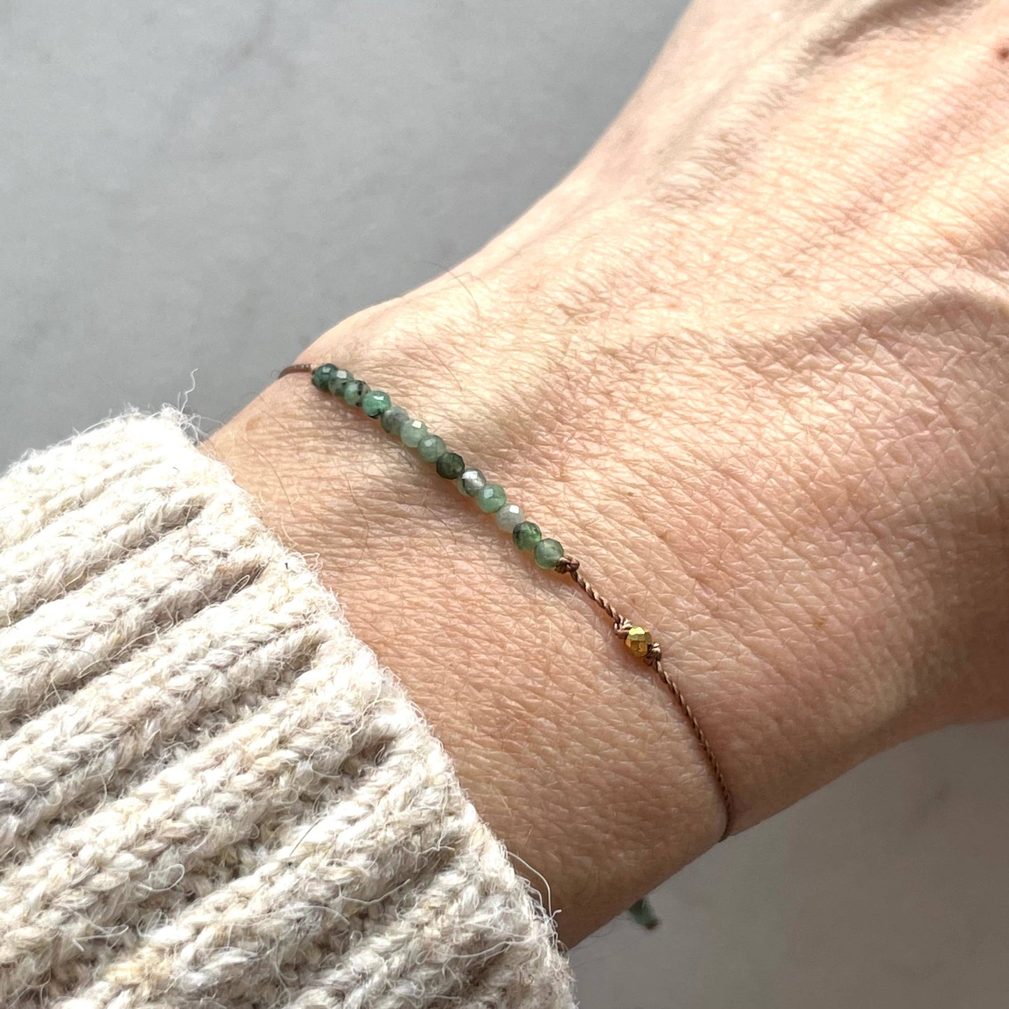 Soulsilk - Emerald and Gold Bracelet- Special Edition