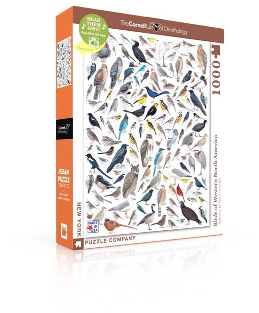 New York Puzzle Company - Birds of Western North America - 1000 Piece Jigsaw Puzzle