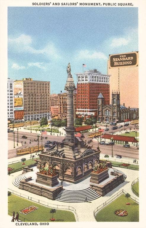 Found Image Press - Magnet OH-533 Public Square, Cleveland