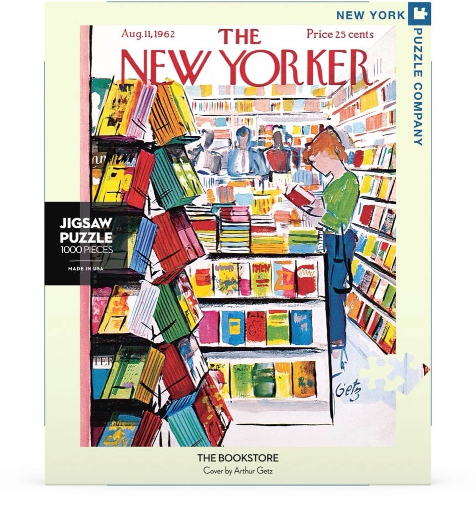 New York Puzzle Company - The Bookstore - 1000 Piece Jigsaw Puzzle