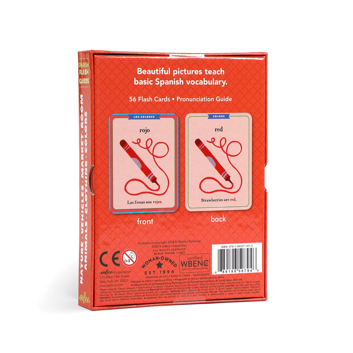 eeBoo - Spanish Vocabulary Flash Cards