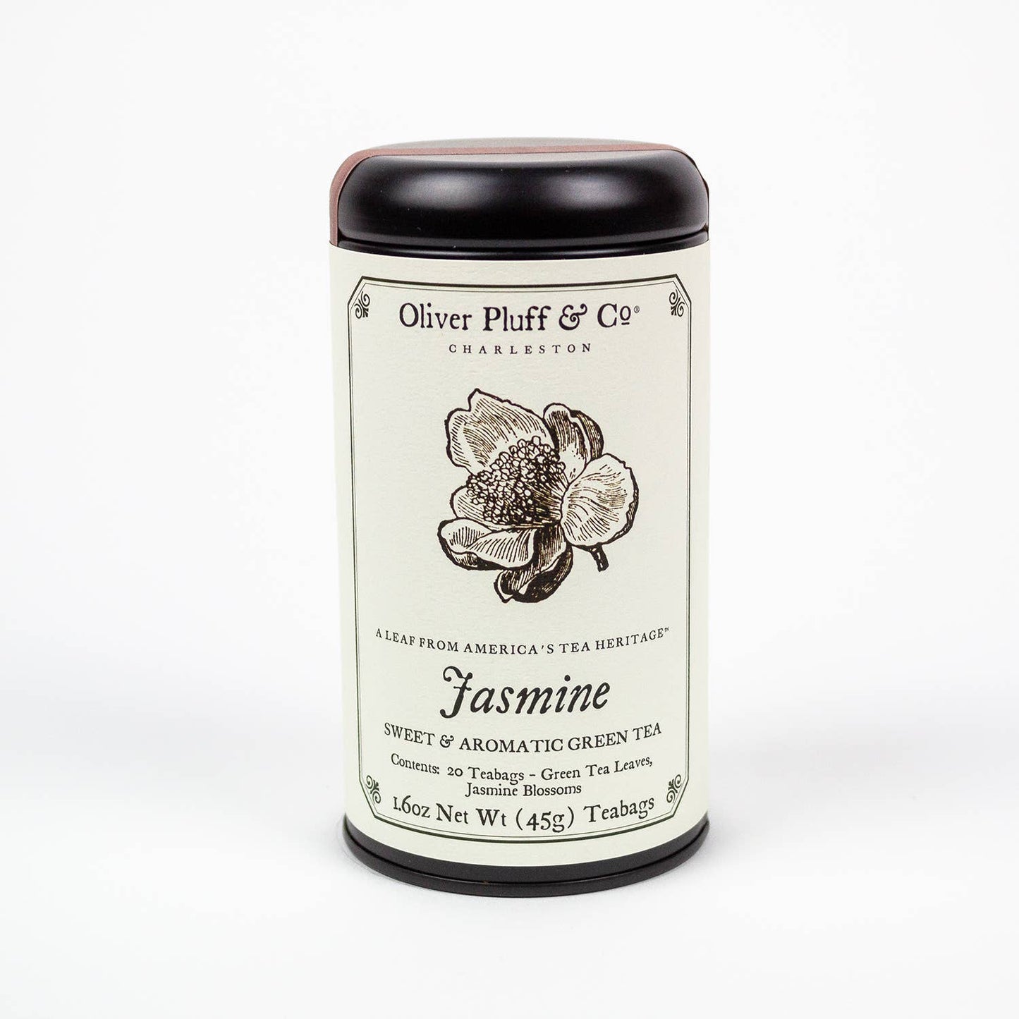 Oliver Pluff & Company - Jasmine - 20  Teabags in Signature Tea Tin