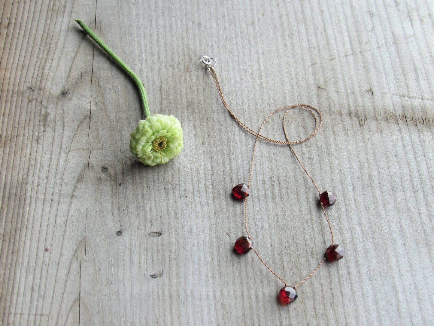 Soulsilk - Citrine 5 Stone Necklace- Happiness