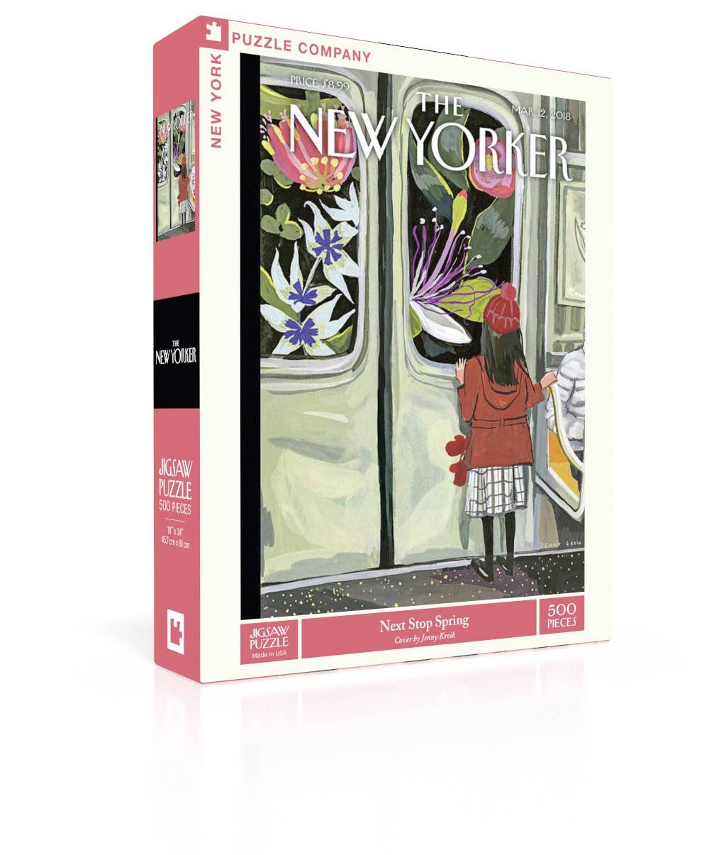 New York Puzzle Company - Next Stop Spring - 500 Piece Jigsaw Puzzle