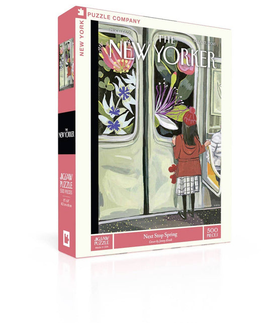 New York Puzzle Company - Next Stop Spring - 500 Piece Jigsaw Puzzle