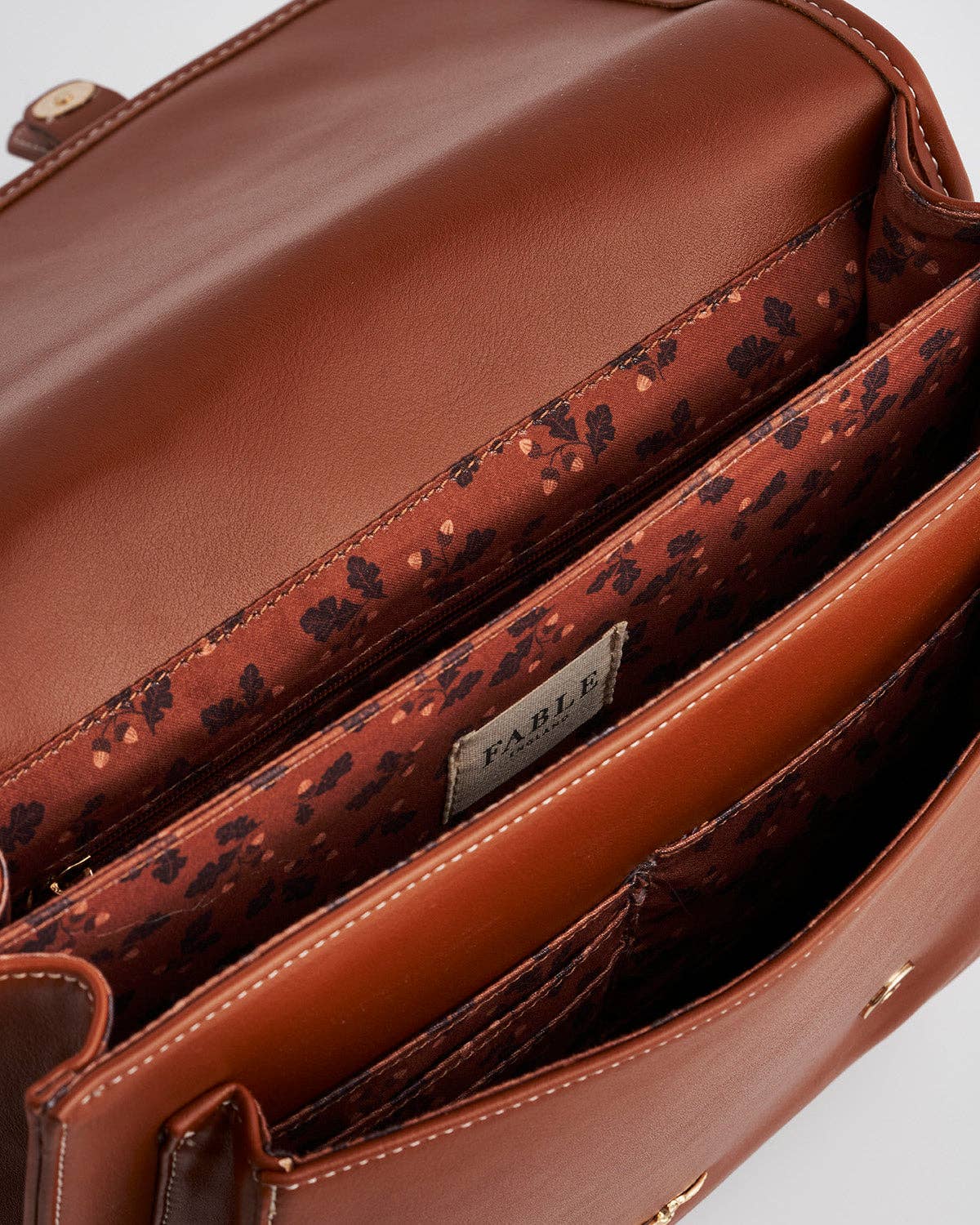 Fable England - Into the Woods Tan Classic Satchel