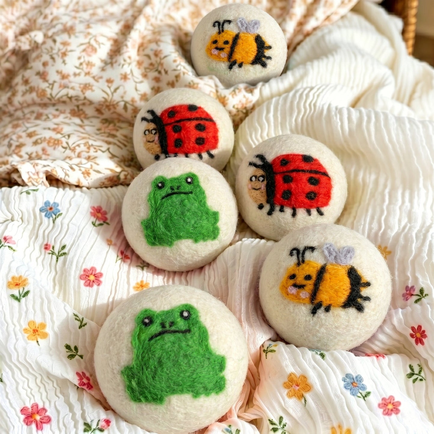 Garden Friends Eco Wool Laundry Dryer Balls – Set of 6