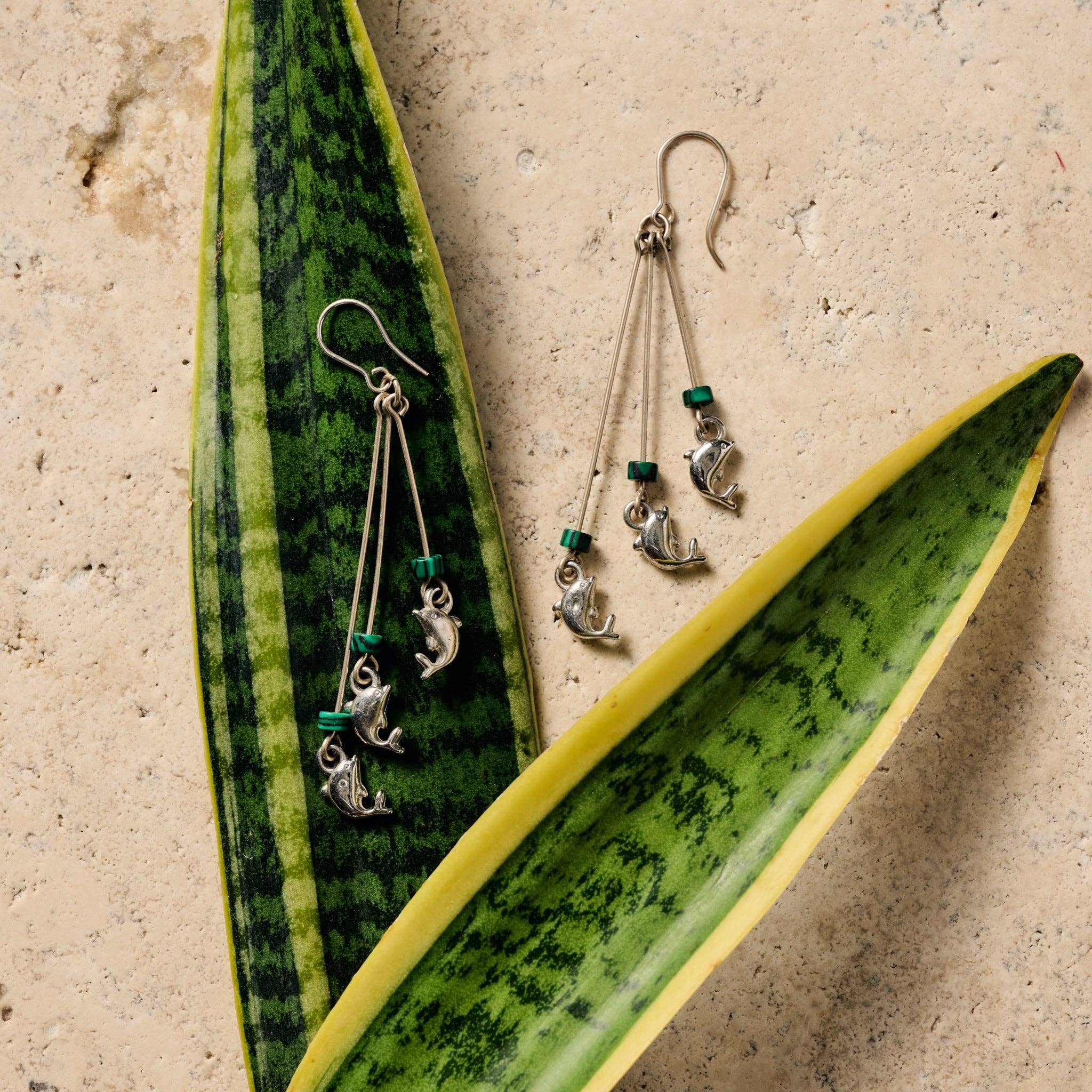 Ten Thousand Villages - Mancora Dolphin Dangle Earrings