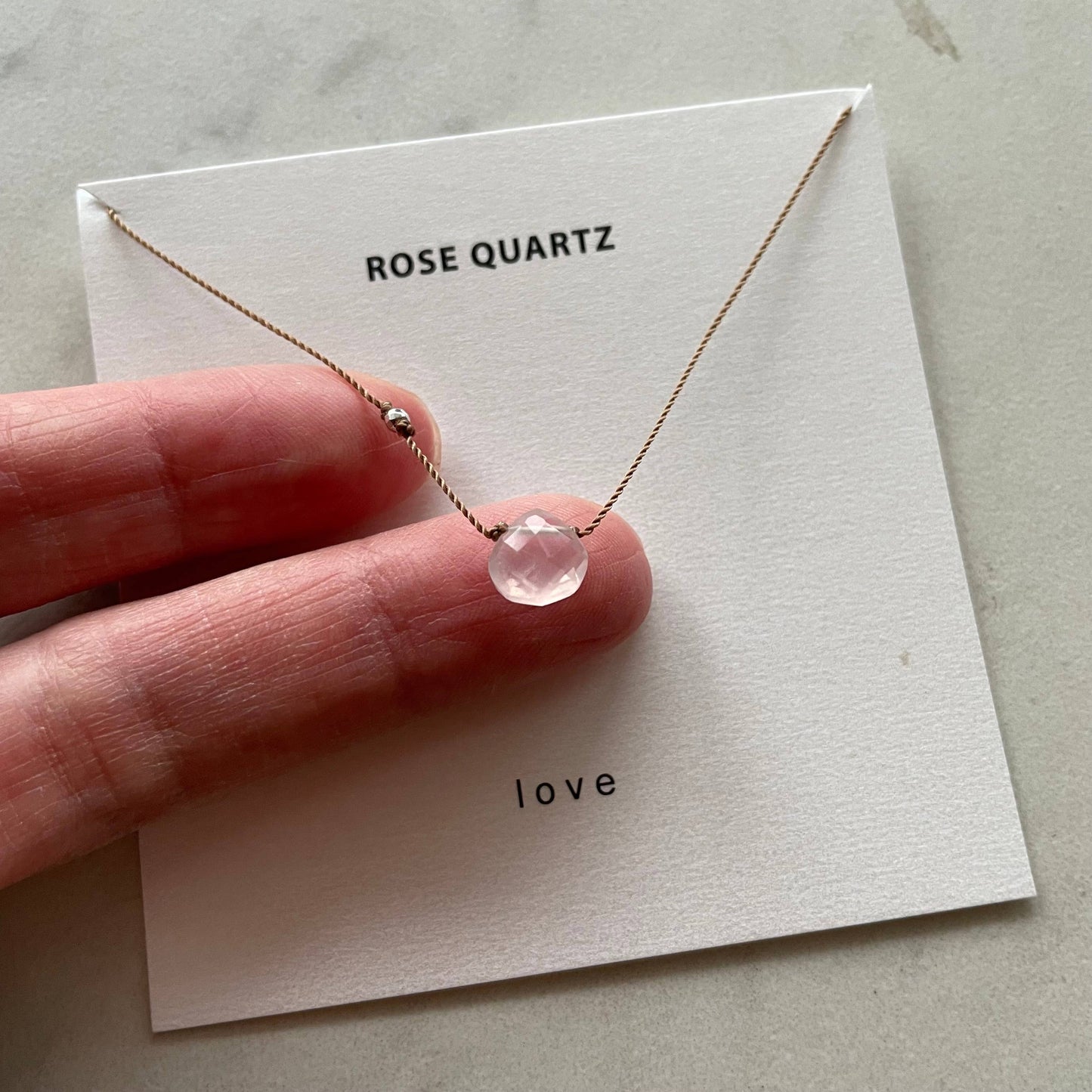 Soulsilk - Rose Quartz Necklace- Love