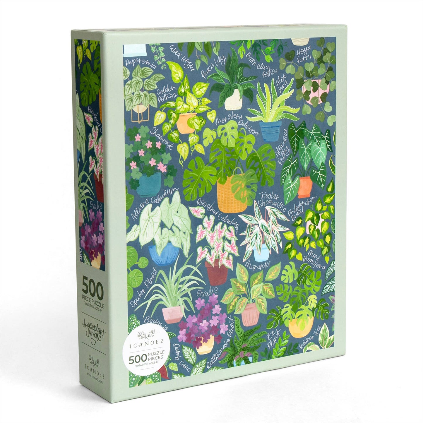 1canoe2 | One Canoe Two Paper Co. - Houseplant Jungle - 500 Piece Jigsaw Puzzle