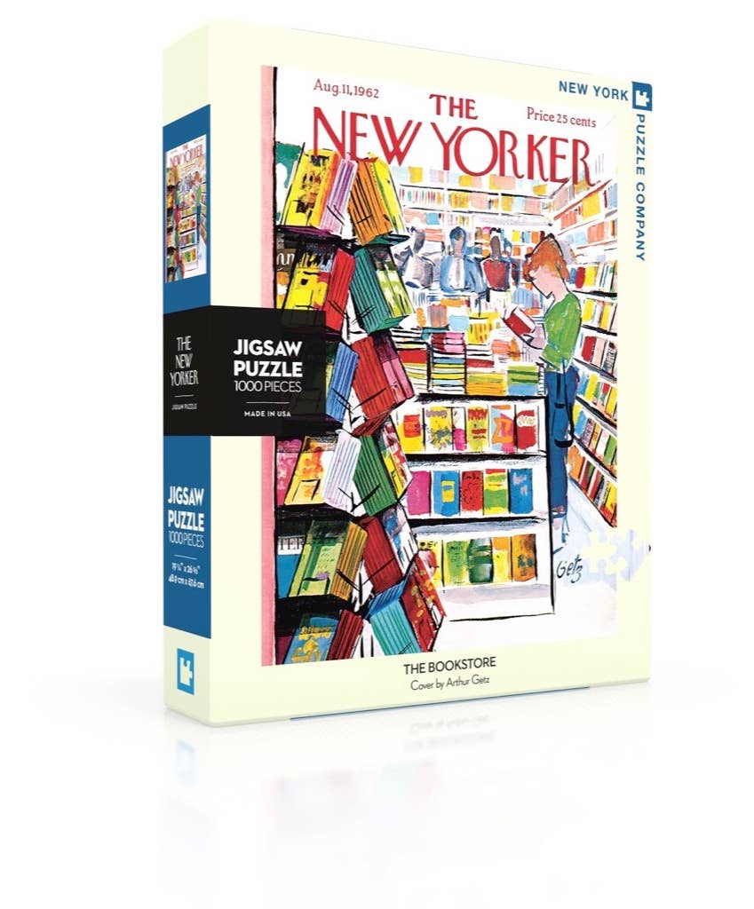 New York Puzzle Company - The Bookstore - 1000 Piece Jigsaw Puzzle