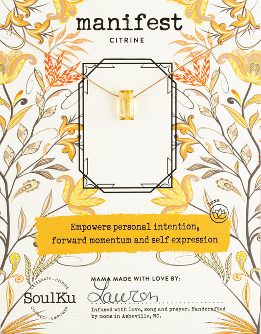 SoulKu - Citrine Refined Necklace for Manifest