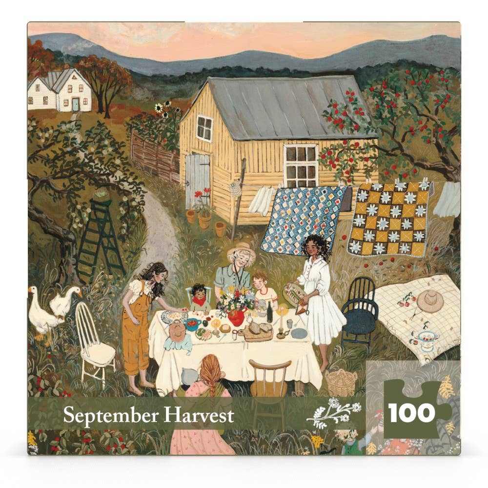 New York Puzzle Company - September Harvest Mini - 100 Piece Mini Puzzle