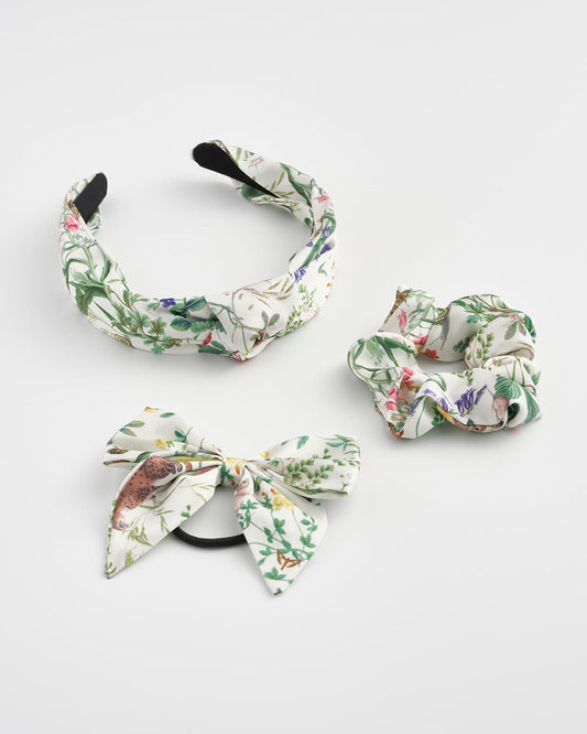 Fable England - FABLE Meadow Creatures Headband, Scrunchie & Bow Set