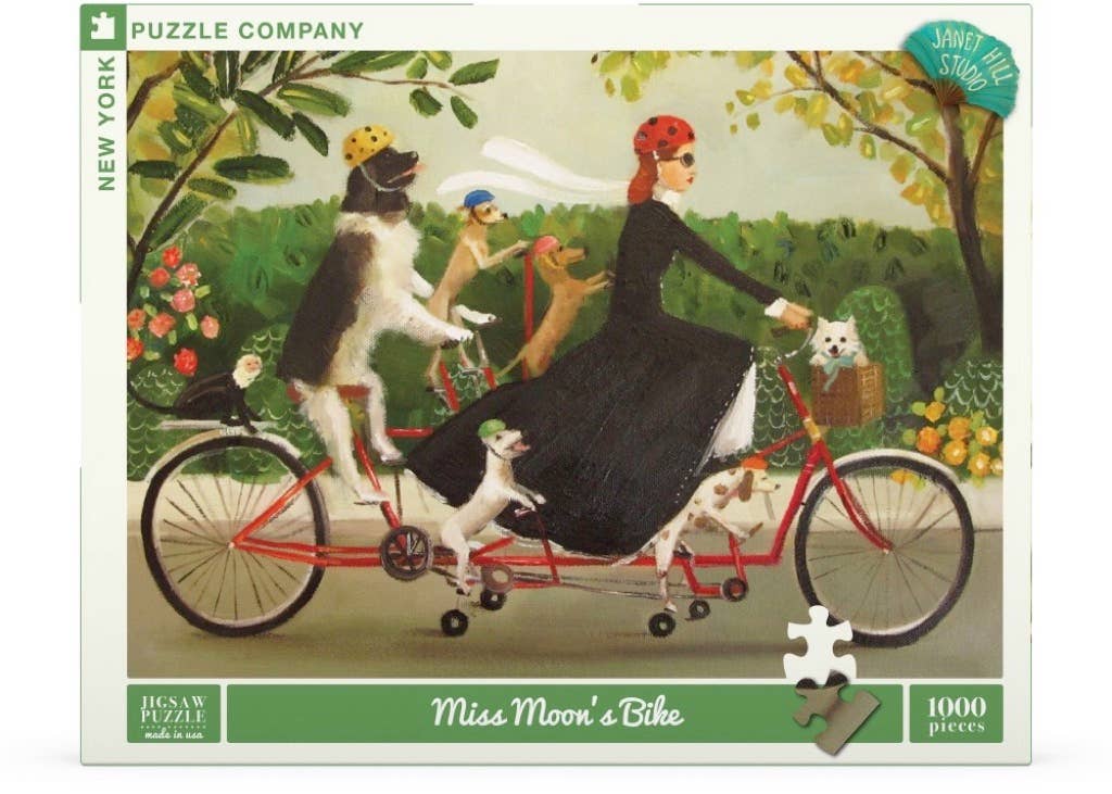 New York Puzzle Company - Miss Moon's Bike - 1000 Piece Jigsaw Puzzle