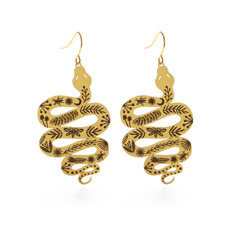 Mind's Eye Design - Garden Snake Earrings