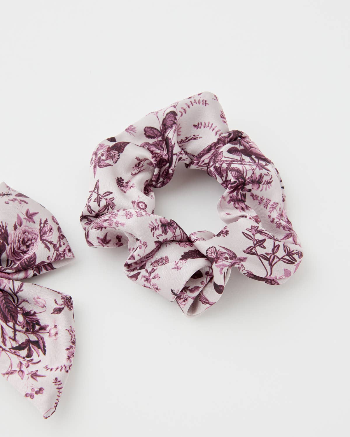 Fable England - Rambling Rose Scrunchie + Bow Set - Plum