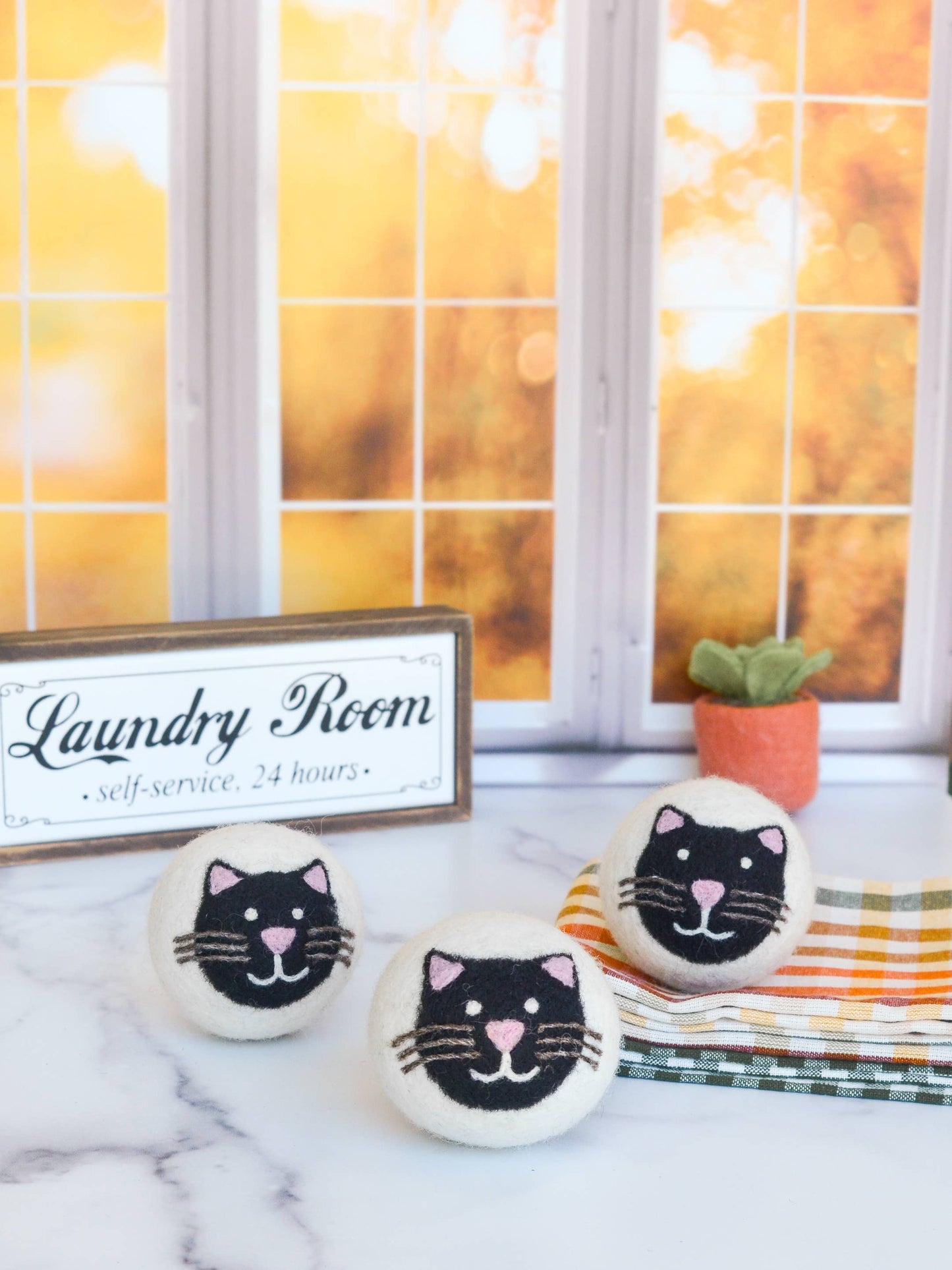 Friendsheep - Black Cats Eco Dryer Balls - Limited Edition - Set of 3