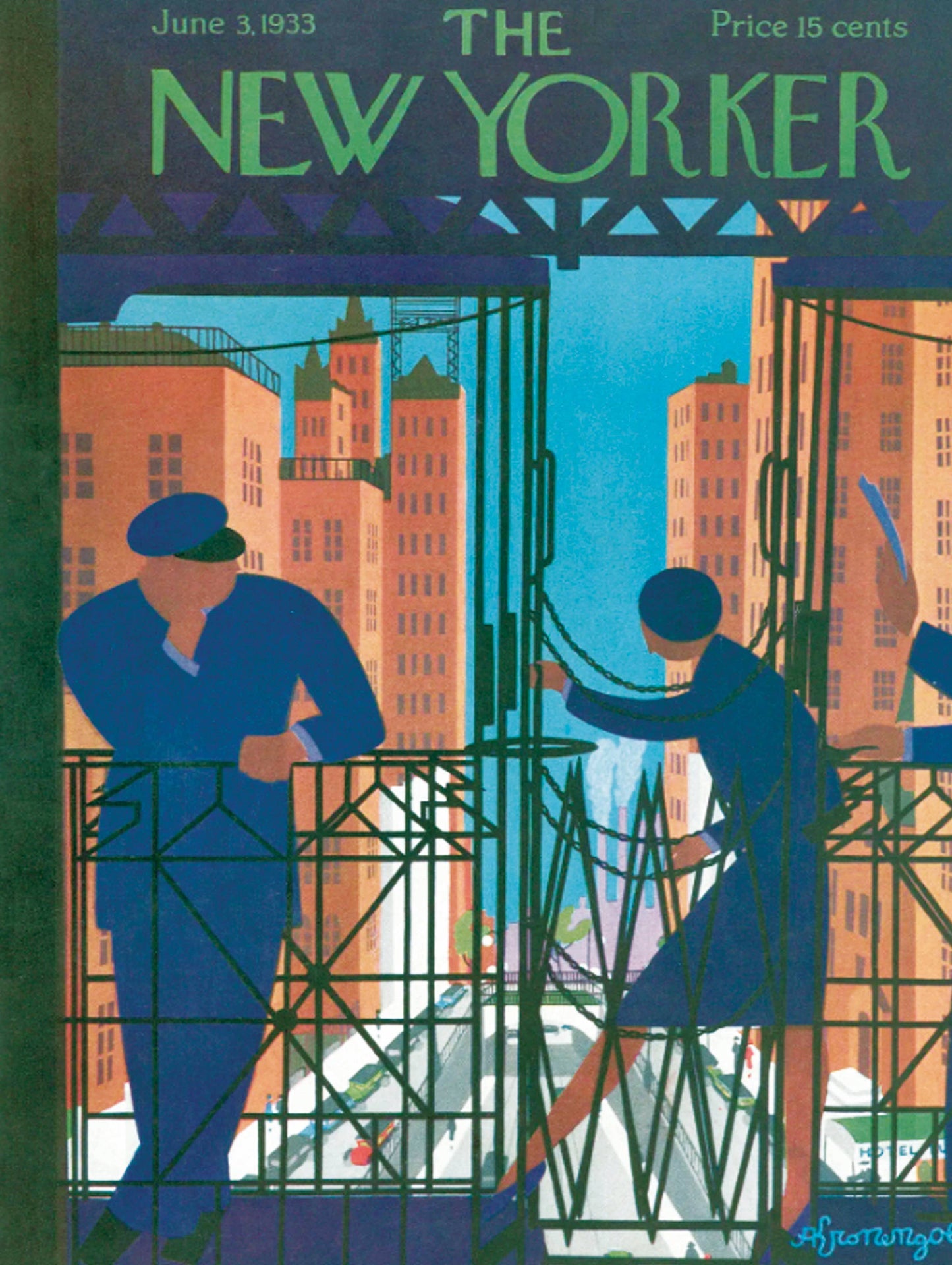 New York Puzzle Company - Between Cars - 500 Piece Jigsaw Puzzle