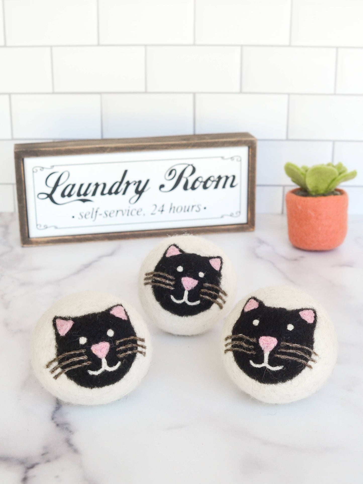 Friendsheep - Black Cats Eco Dryer Balls - Limited Edition - Set of 3